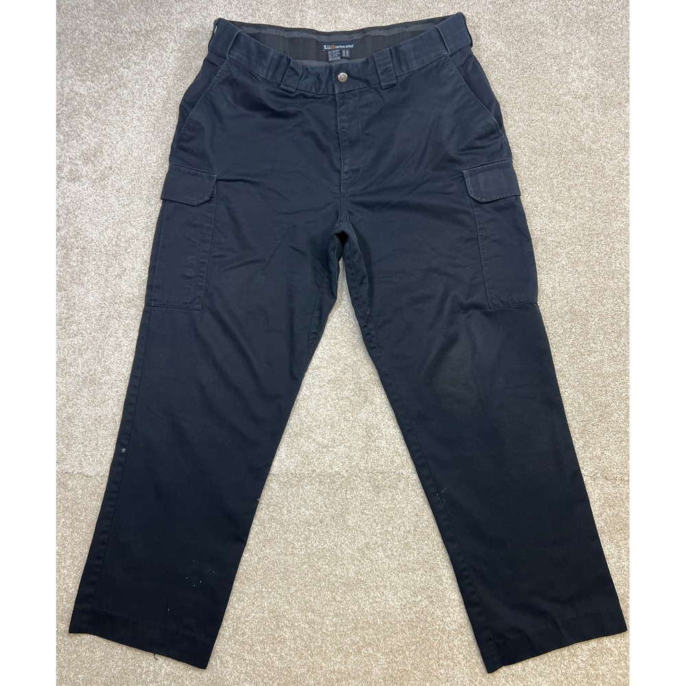5.11 Tactical Series Black Cargo Pants Men Size 38x30 Work Utility Pockets‎